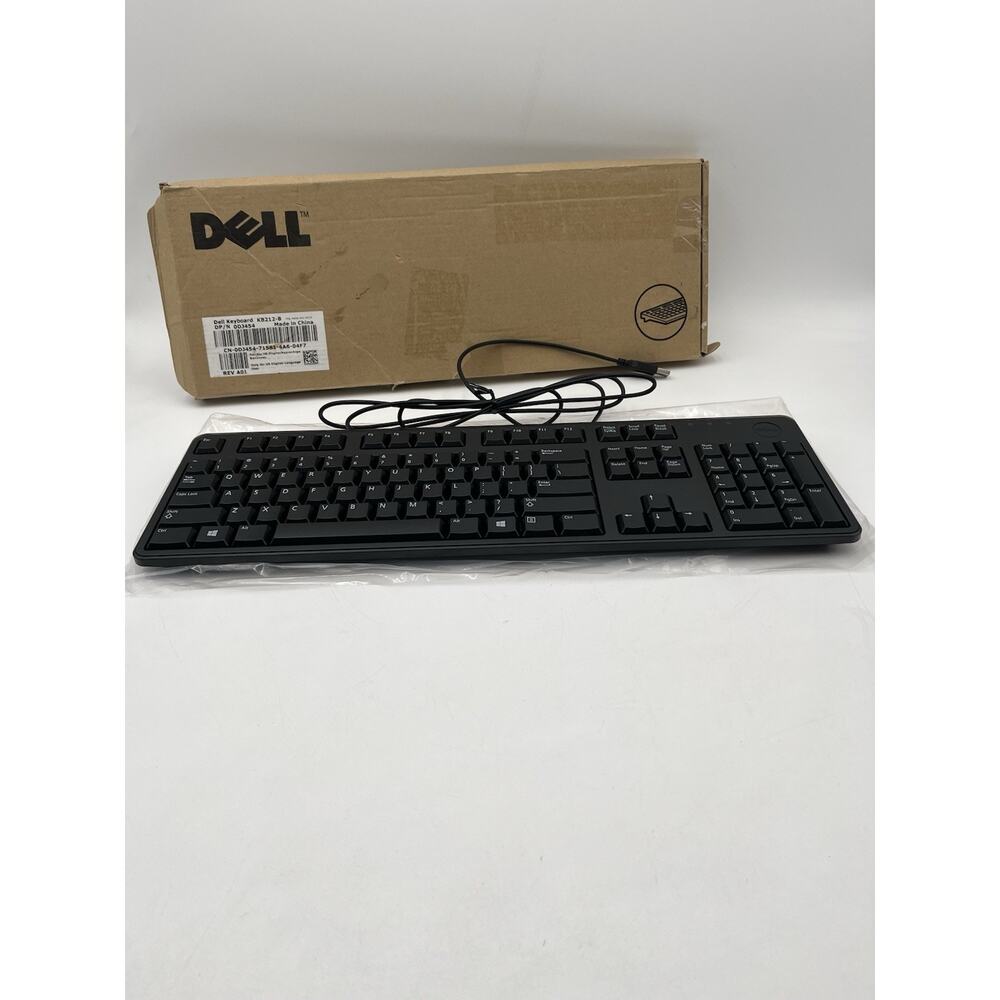 Dell Wired USB Keyboard - New-Unused - Black KB212B N.O.B. KB-212B KB212-B KB212